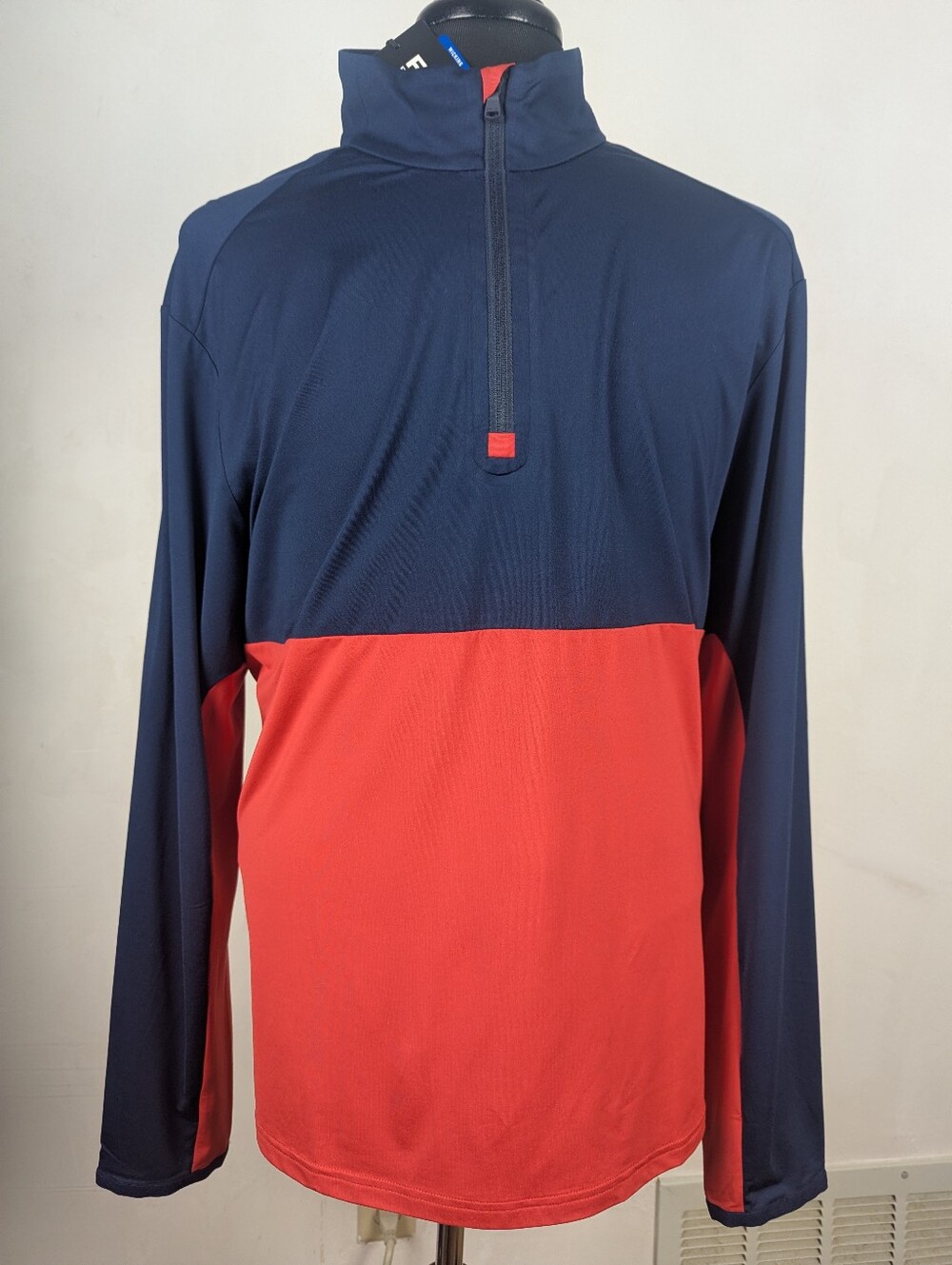 Ralph Lauren Golf Performance Half-Zip Pullover Nvy/Red Men's Size XL MSRP $128